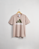 ESSENTIALS SINGLE JERSEY BIG LOGO TEE-Wonder Taupe