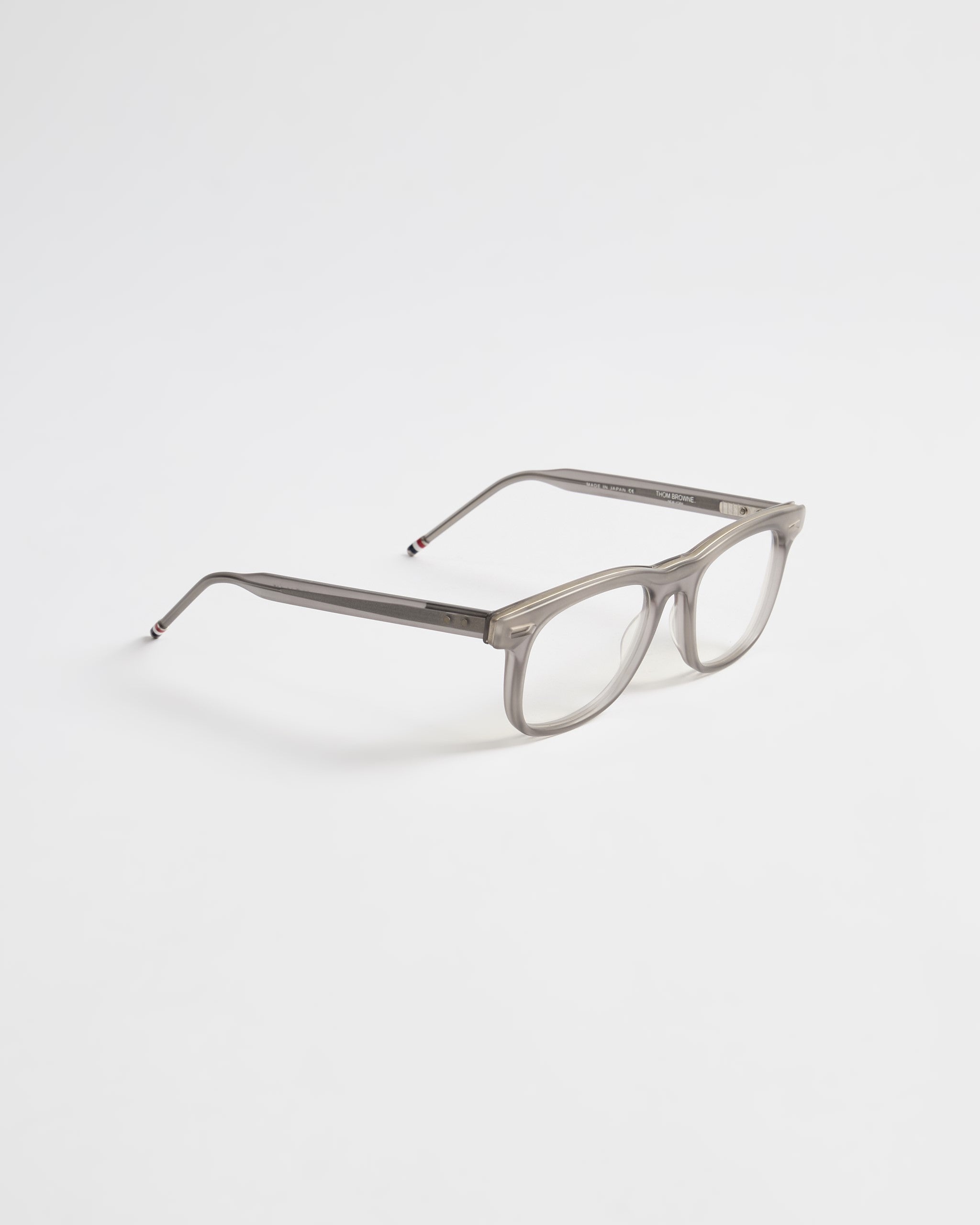 THOM BROWNE 50mm EYEGLASSES - Matte Grey/Silver