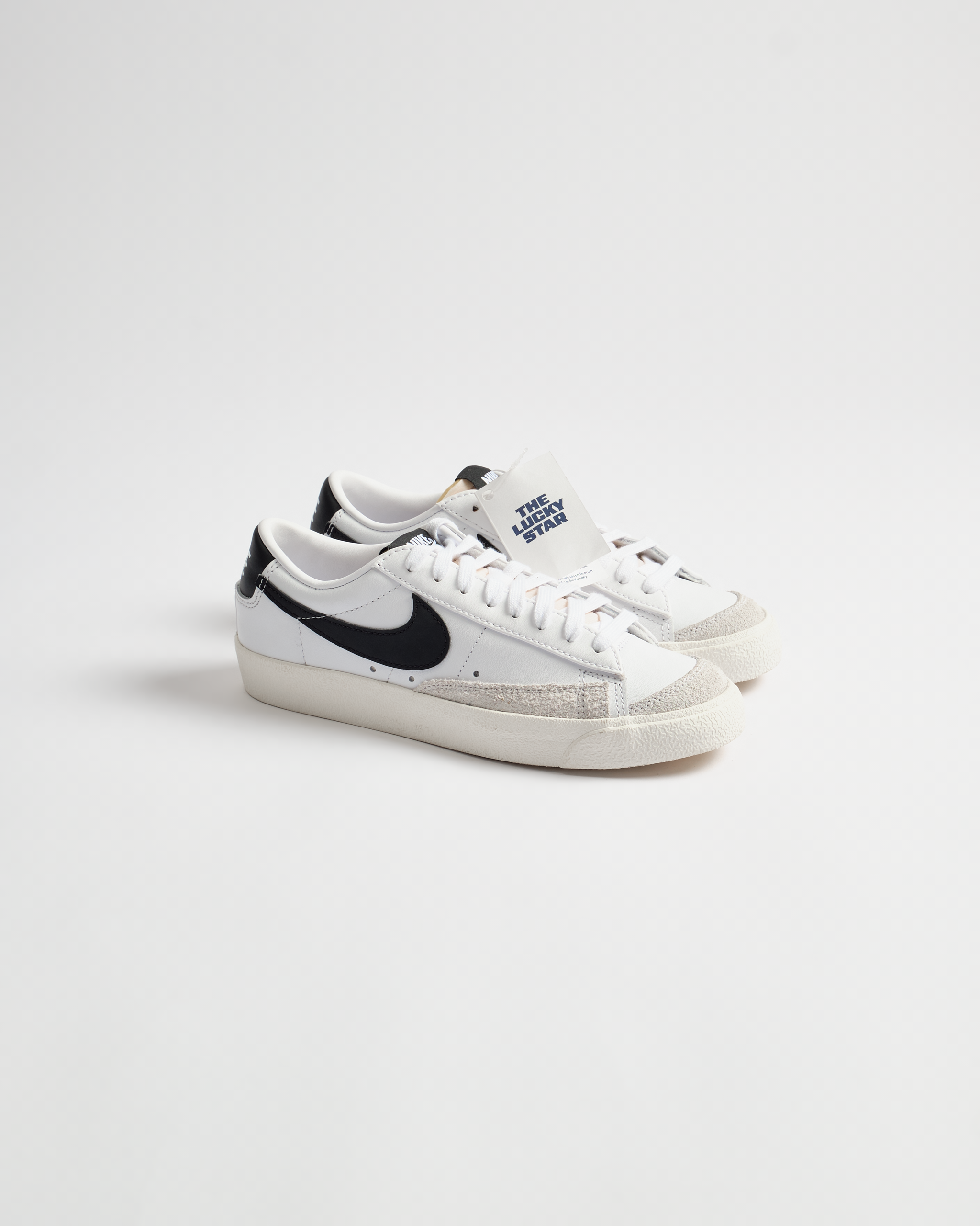 Nike Blazer Low 77 White Black (W)-WHITE/SAIL/WHITE/BLACK