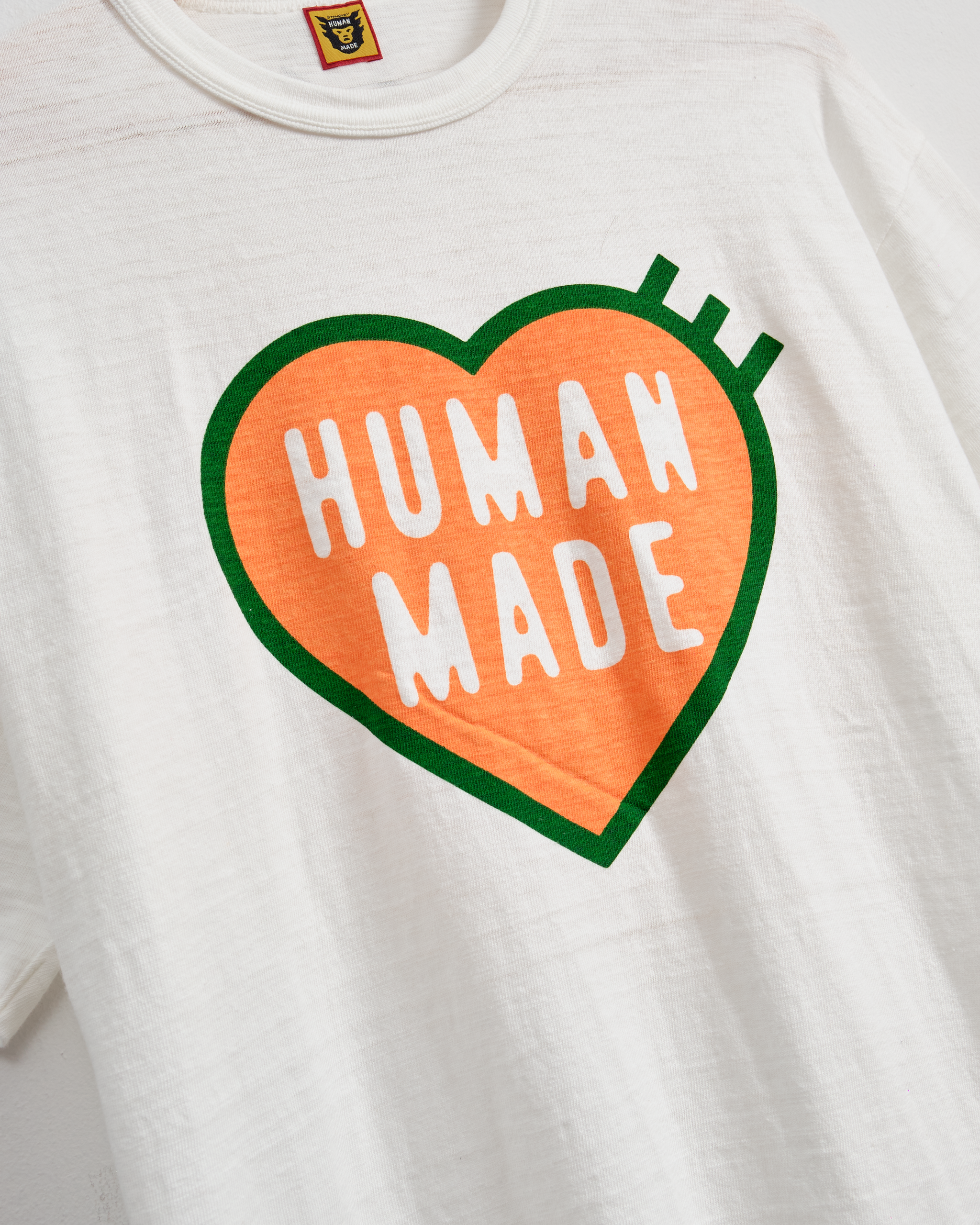 HUMAN MADE HEART LOGO TEE-WHITE