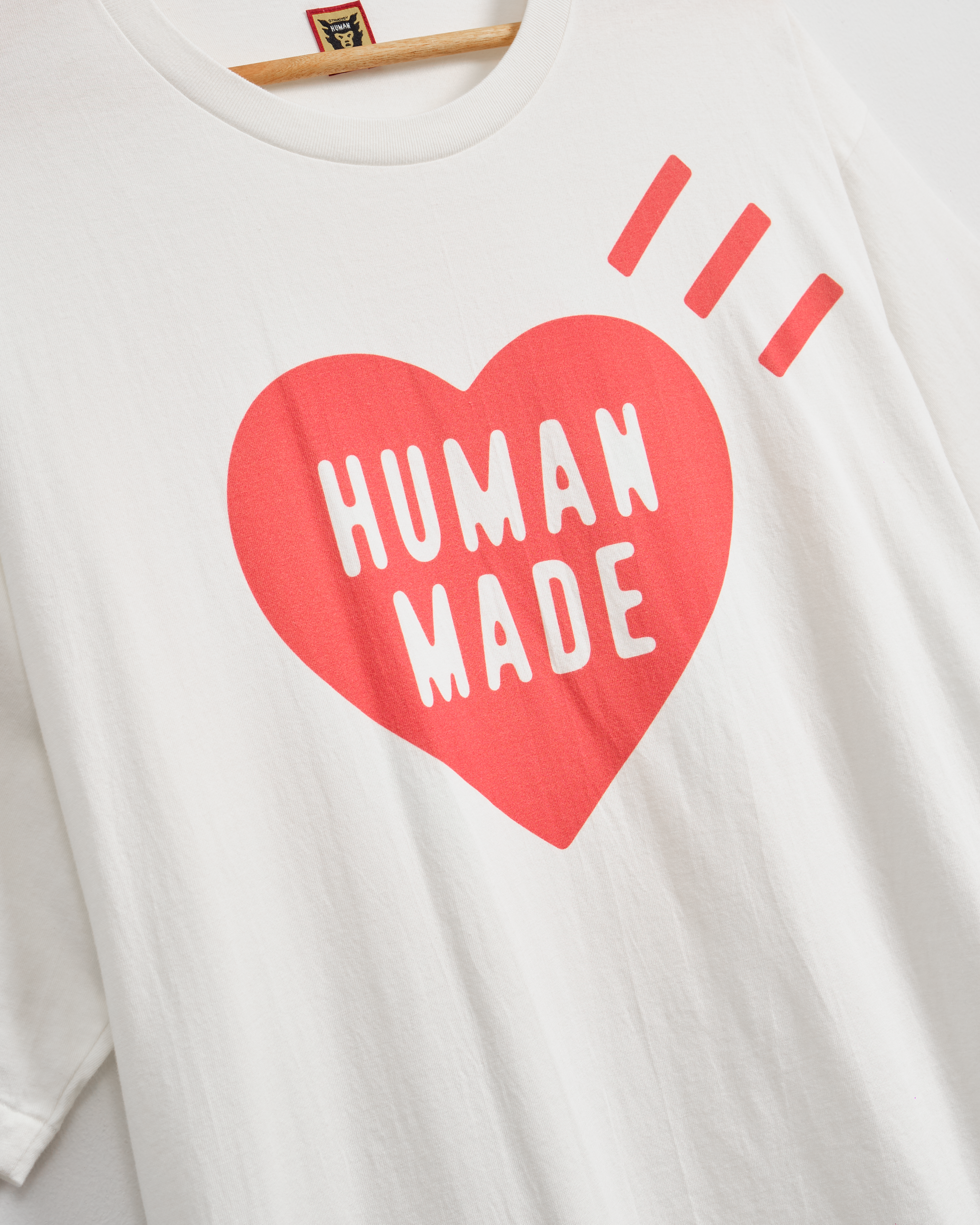 HUMAN MADE T-SHIRT-WHITE/RED