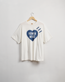 HUMAN MADE T-SHIRT-WHITE/NAVY