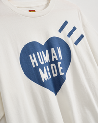 HUMAN MADE T-SHIRT-WHITE/NAVY