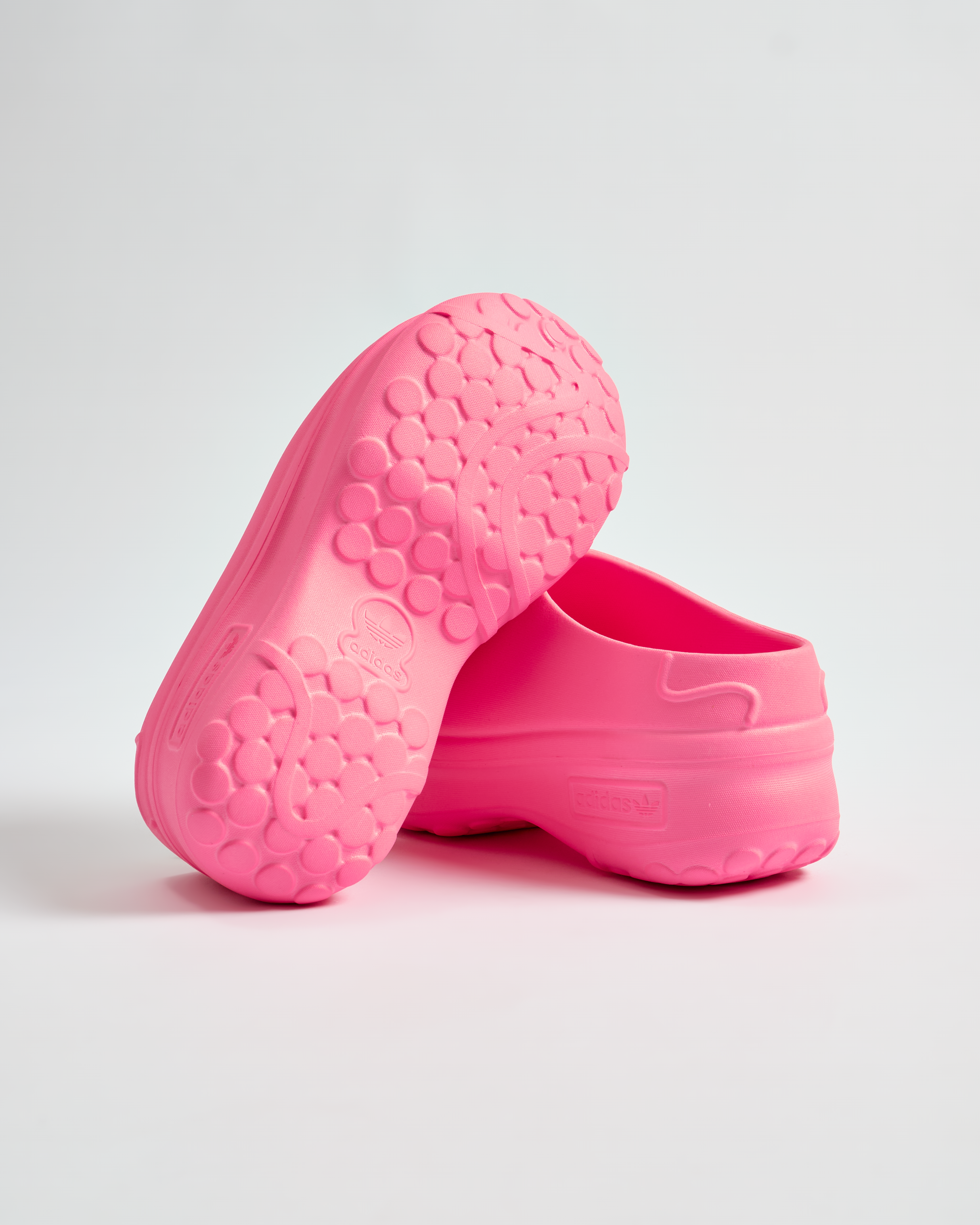 ADIFOM STAN SMITH MULE SHOES-LUCID PINK