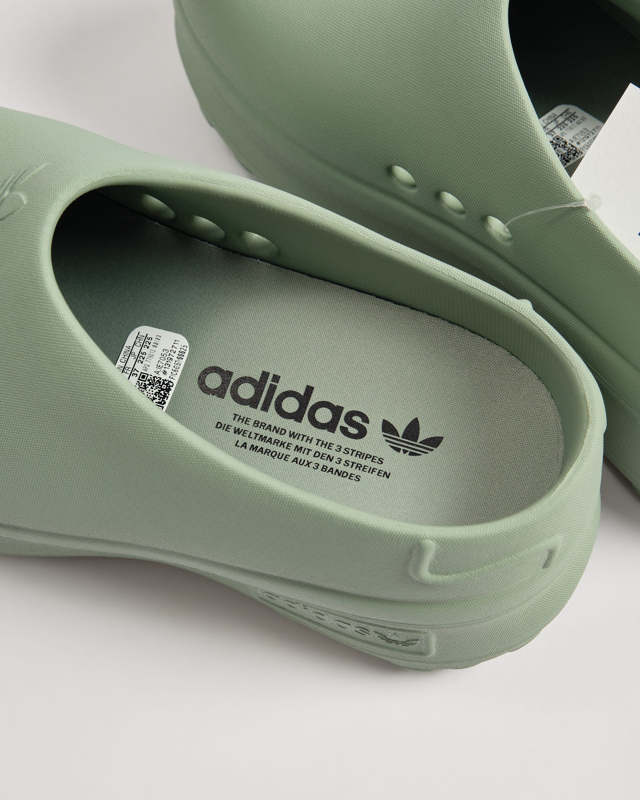 ADIFOM STAN SMITH MULE SHOES-Silver Green / Silver Green / Core Black