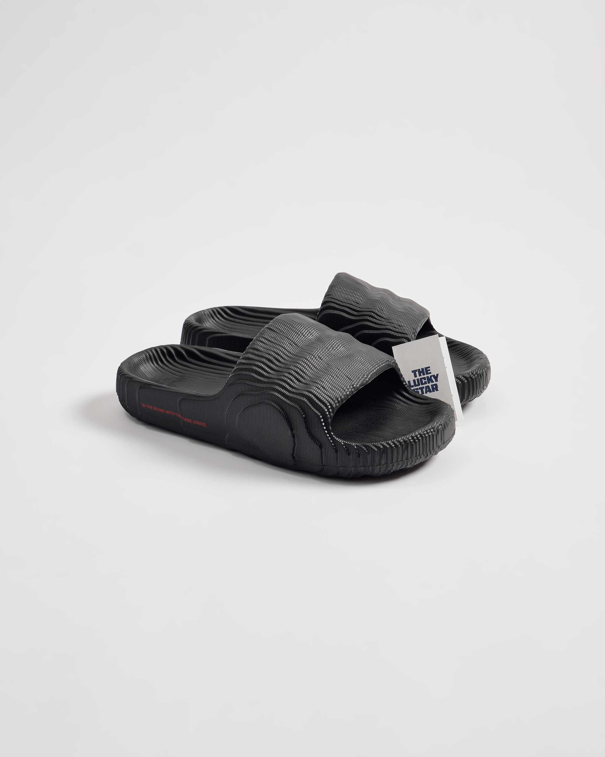 ADILETTE 22 SLIDES-Core Black / Core Black / Better Scarlet