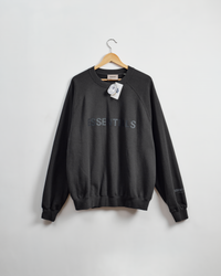 Fear of God Essentials Crewneck Sweater-BLACK