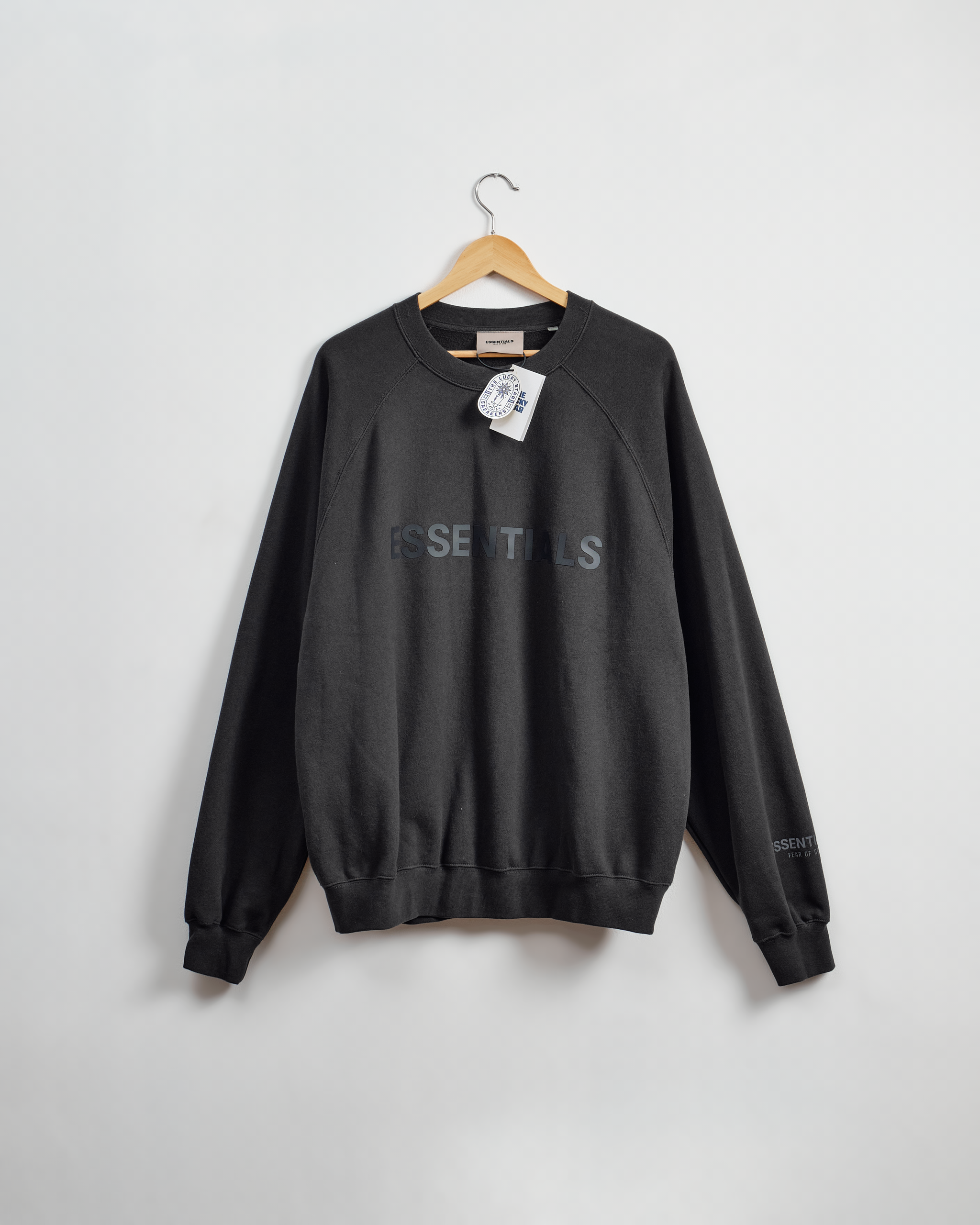 Fear of God Essentials Crewneck Sweater-BLACK
