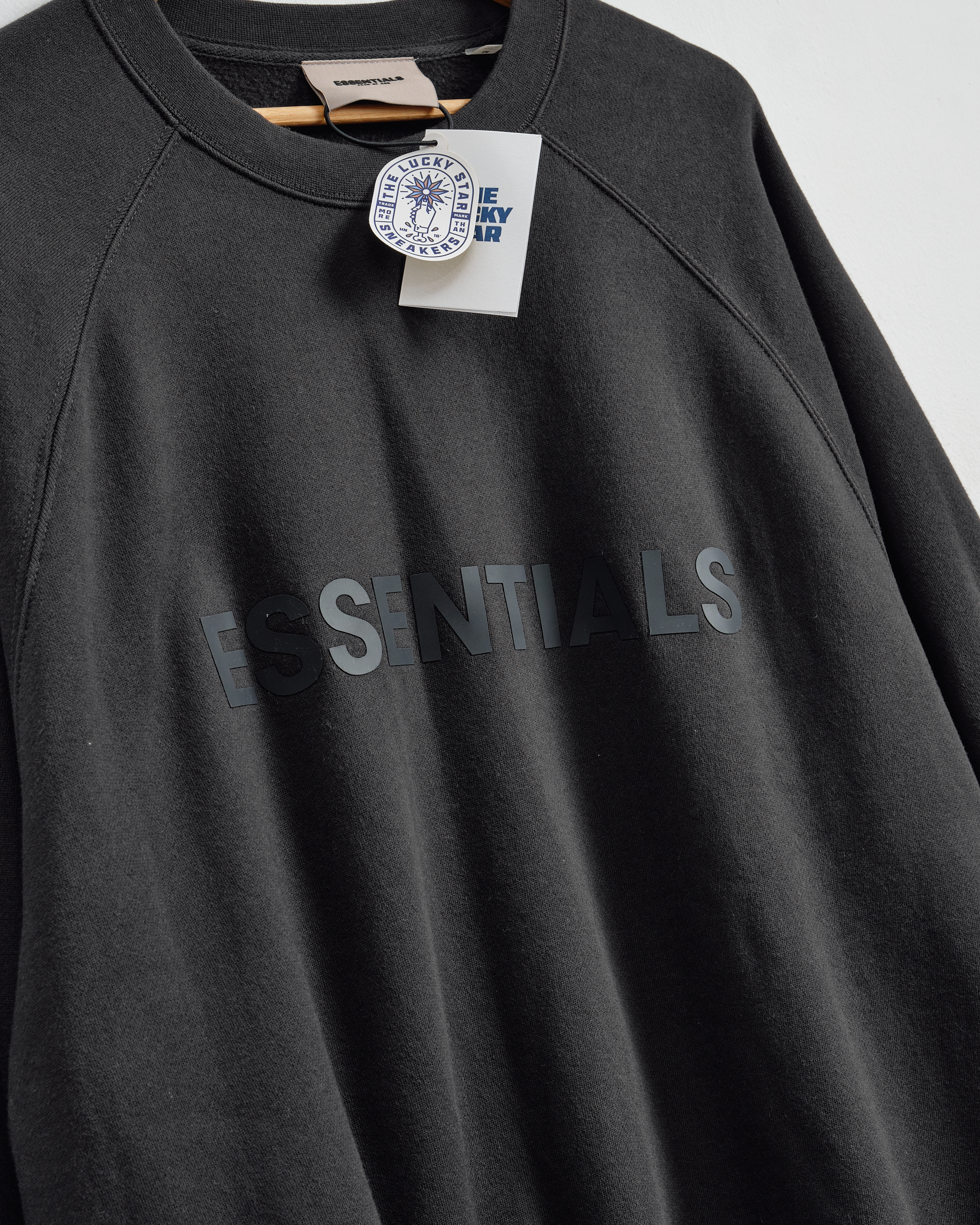 Fear of God Essentials Crewneck Sweater-BLACK