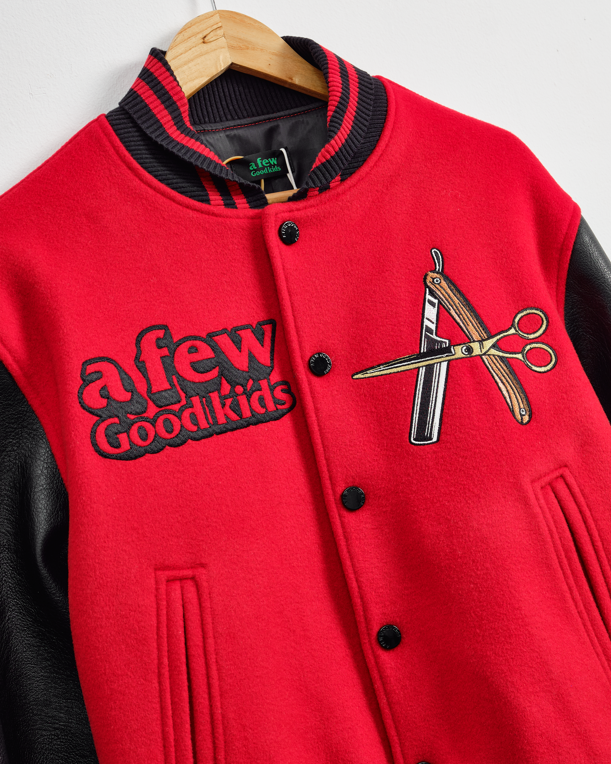 AFGK Stadium Jacket-BLACK/RED