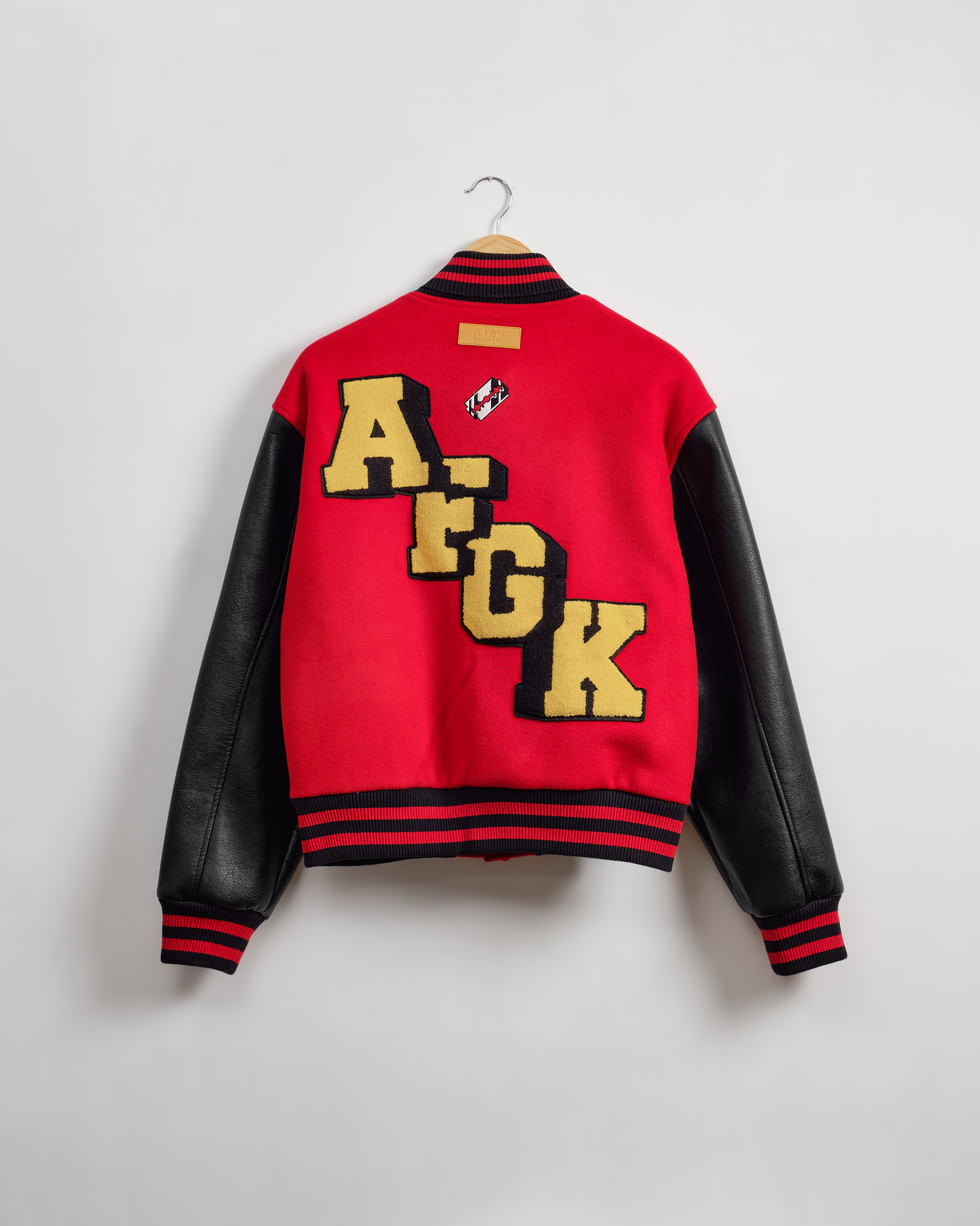 AFGK Stadium Jacket-BLACK / RED