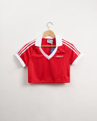 FOOTBALL CROP TOP-RED