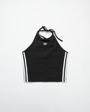 HALTER-NECK TANK TOP-BLACK