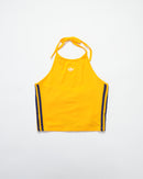 HALTER-NECK TANK TOP-YELLOW