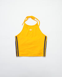 HALTER-NECK TANK TOP-YELLOW