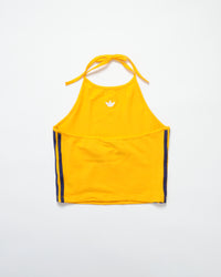 HALTER-NECK TANK TOP-YELLOW