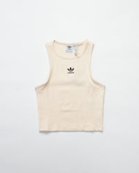 ESSENTIALS RIB TANK TOP_Wonder White