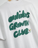 GROWTH CLUB FLOWER CAP GRAPHIC TEE-WHITE