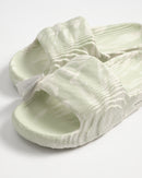 Adilette 22 Slide 'Cream White Linen Green'-Cream White/Linen Green/Core Black