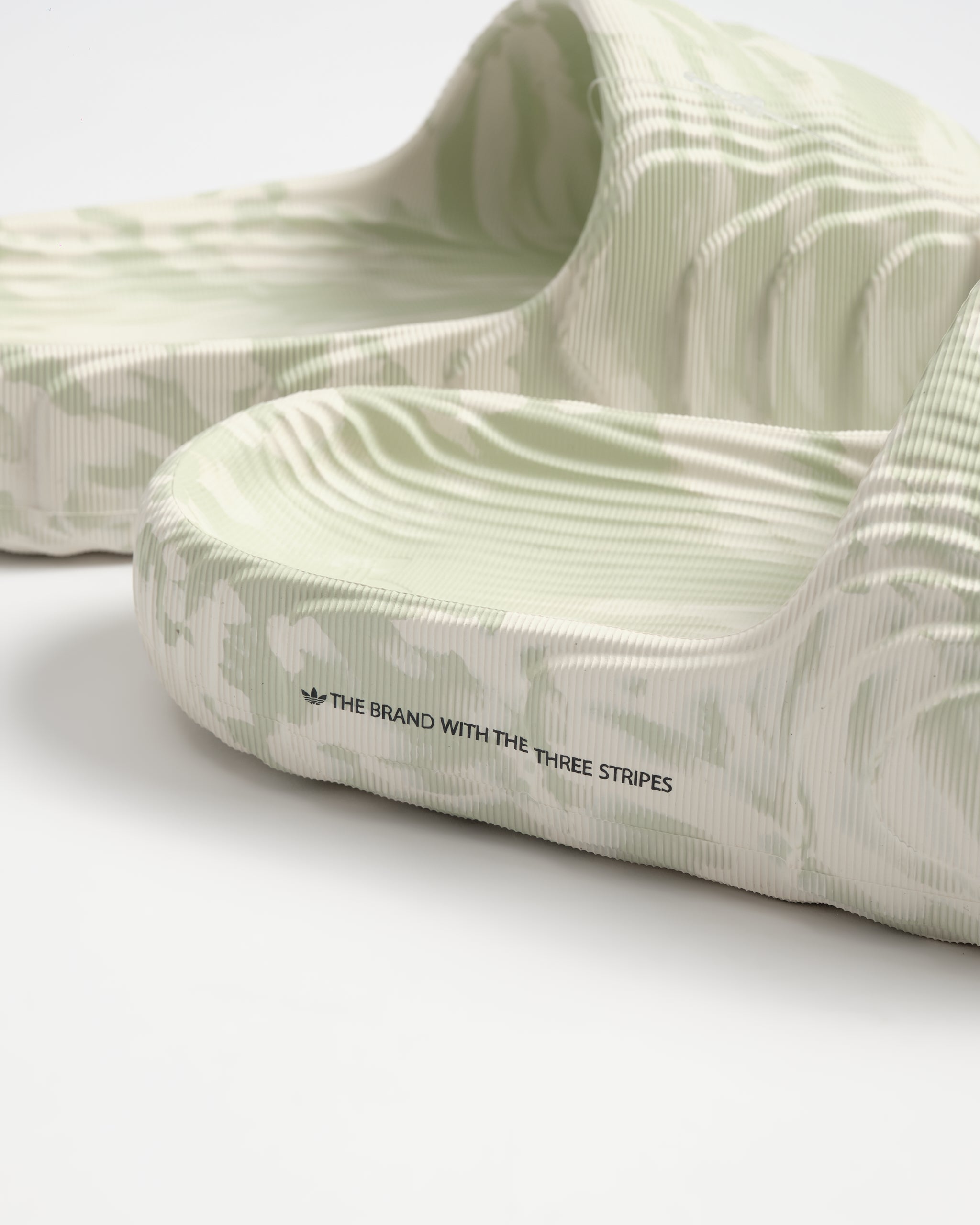 Adilette 22 Slide 'Cream White Linen Green'-Cream White/Linen Green/Core Black