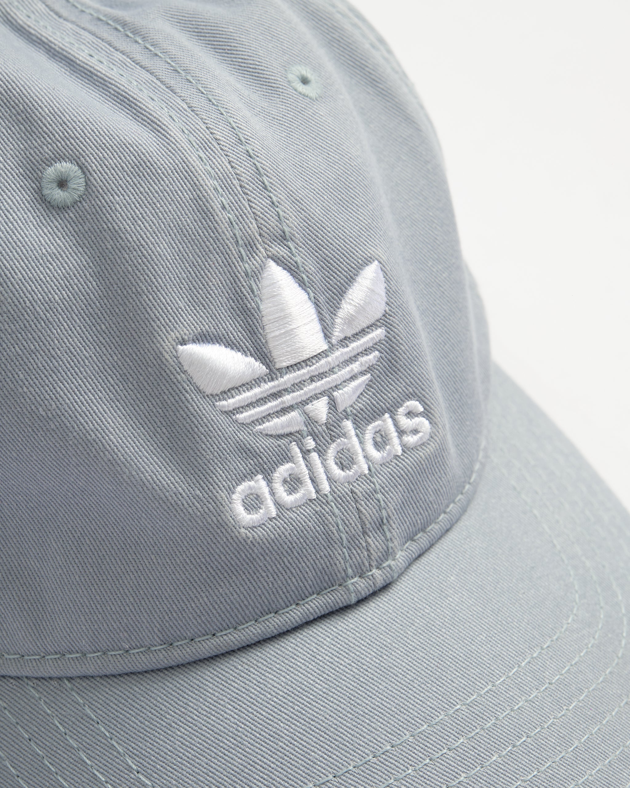 RELAXED STRAP-BACK HAT-Light Grey