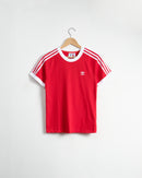 ADICOLOR CLASSICS SLIM 3-STRIPES TEE-Better Scarlet