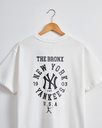 New York Yankees Graphic White T_Shirt-WHITE