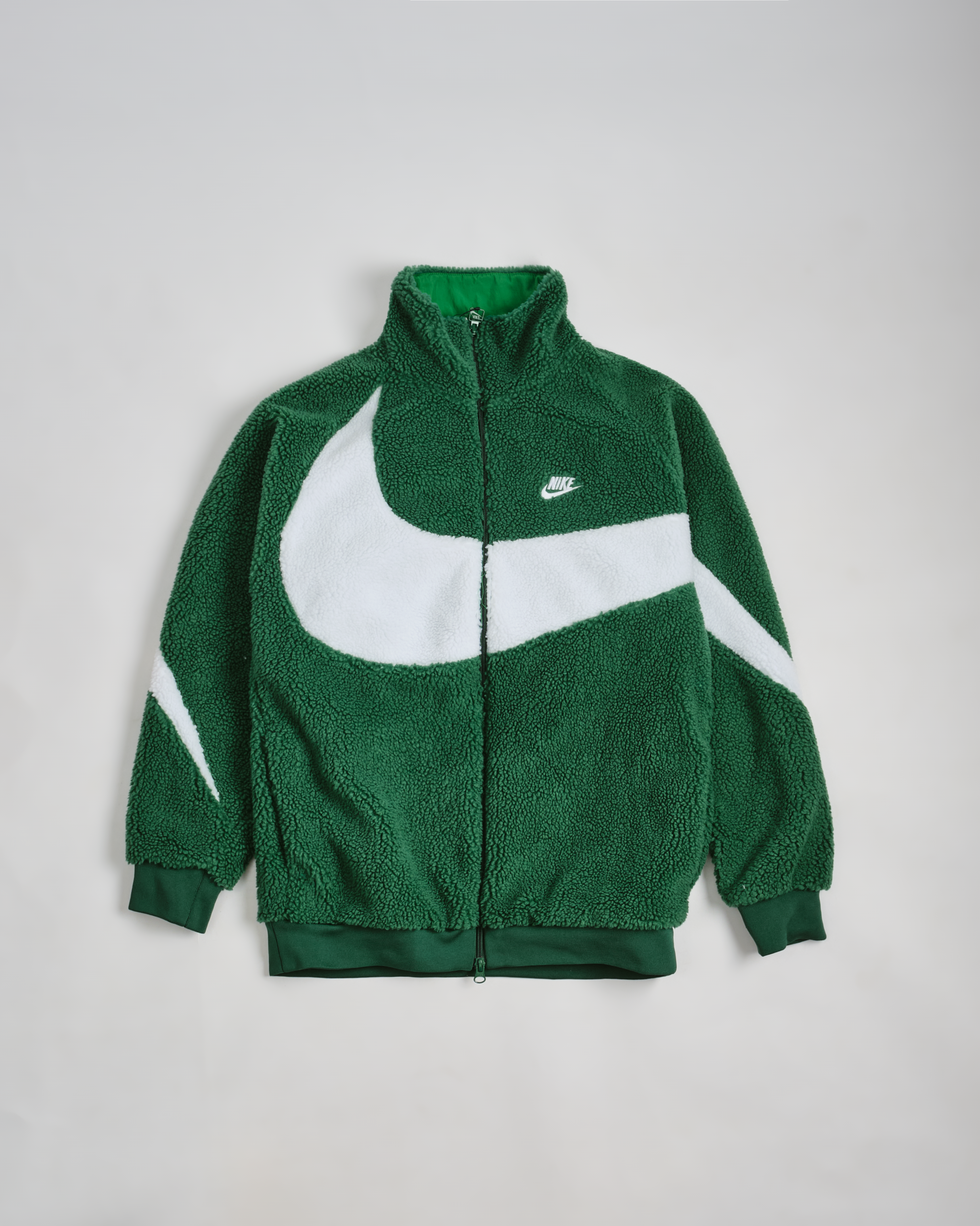 Nike Big Swoosh Reversible Boa Jacket (Asia Sizing) - Gorge Green