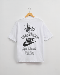 Nike x Stussy The Wide World Tribe TShirt-White