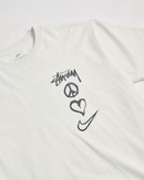 Nike x Stussy Peace, Love, Swoosh Tshirt-White