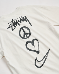 Nike x Stussy Peace, Love, Swoosh Tshirt-White