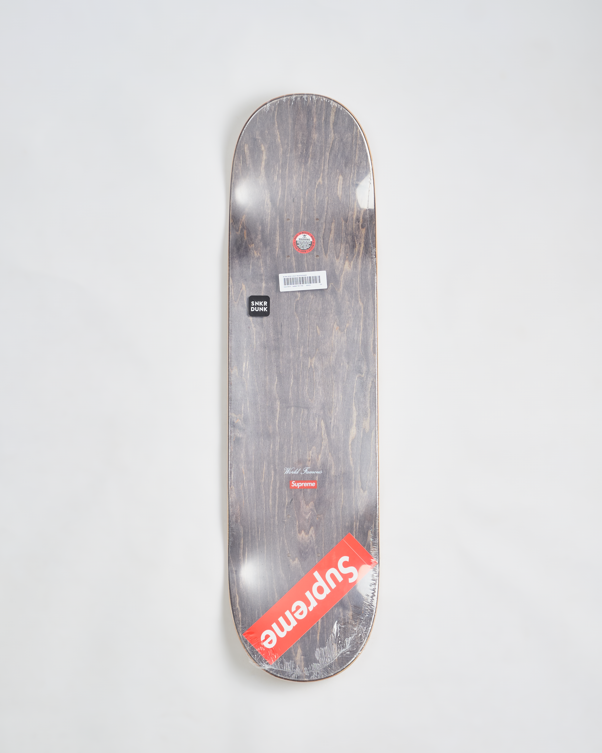 Supreme Bling Box Logo Skateboard Deck-Platinum