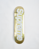 Supreme Bling Box Logo Skateboard Deck (SS22)-Gold