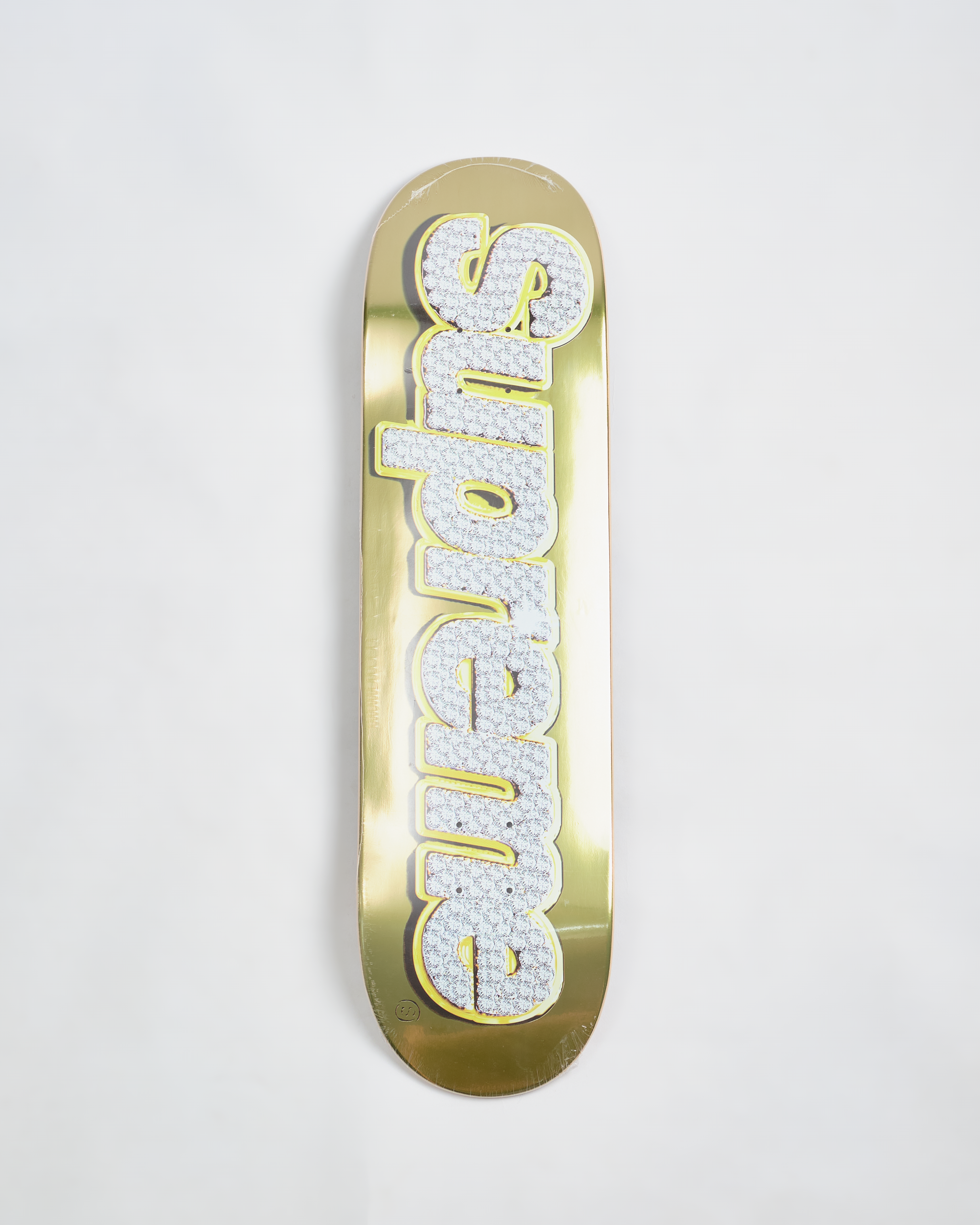 Supreme Bling Box Logo Skateboard Deck (SS22)-Gold