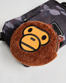 BAPE E_MOOK 2022 AUTUMN WINTERR COLLECTION CAMO SHOULDER &amp; MILO POCHETTE BOOK-Black Camo