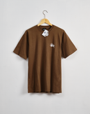 Stussy Basic Pigment Dyed Tee-COFFEE