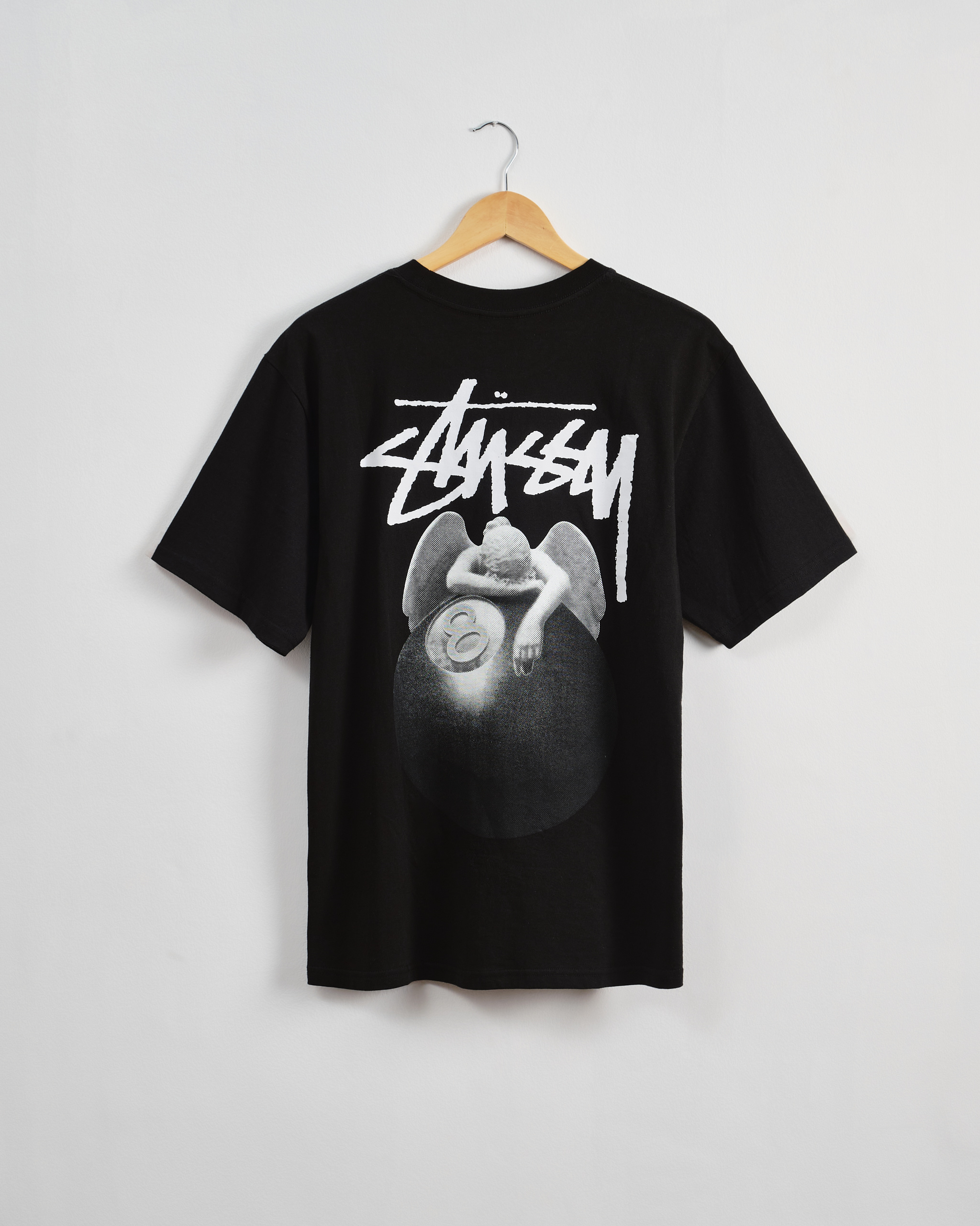 STUSSY ANGEL TEE-BLACK