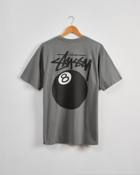 Stussy 8 Ball Pigdyed-GREY