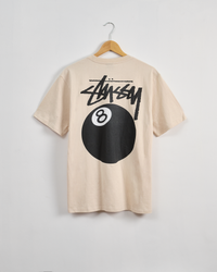 Stussy 8 Ball Tee-SMOKE