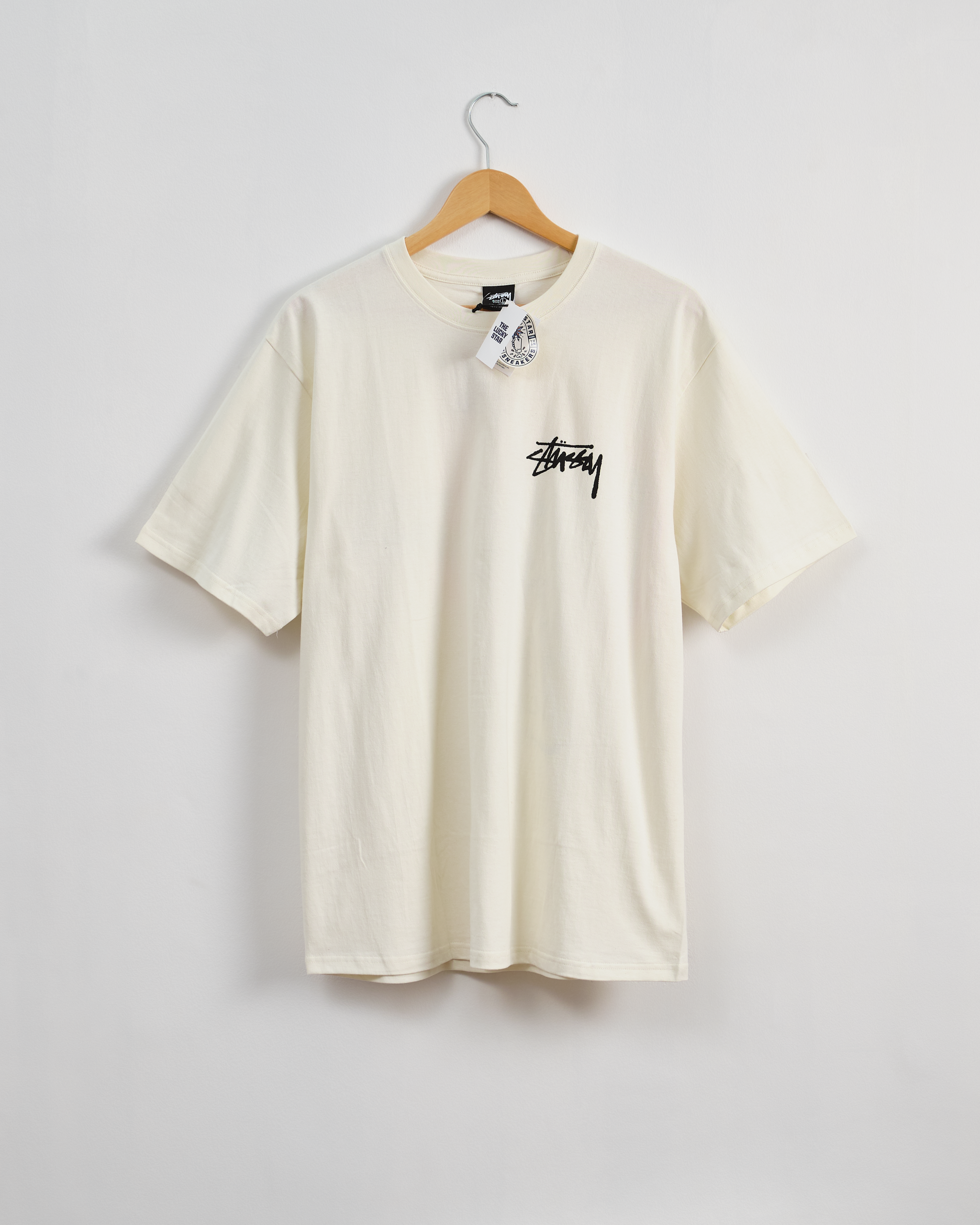 STUSSY READ EM' N' WEEP PIGMENT DYED TEE-NATURAL