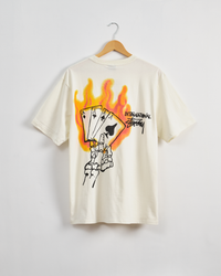 STUSSY READ EM' N' WEEP PIGMENT DYED TEE-NATURAL