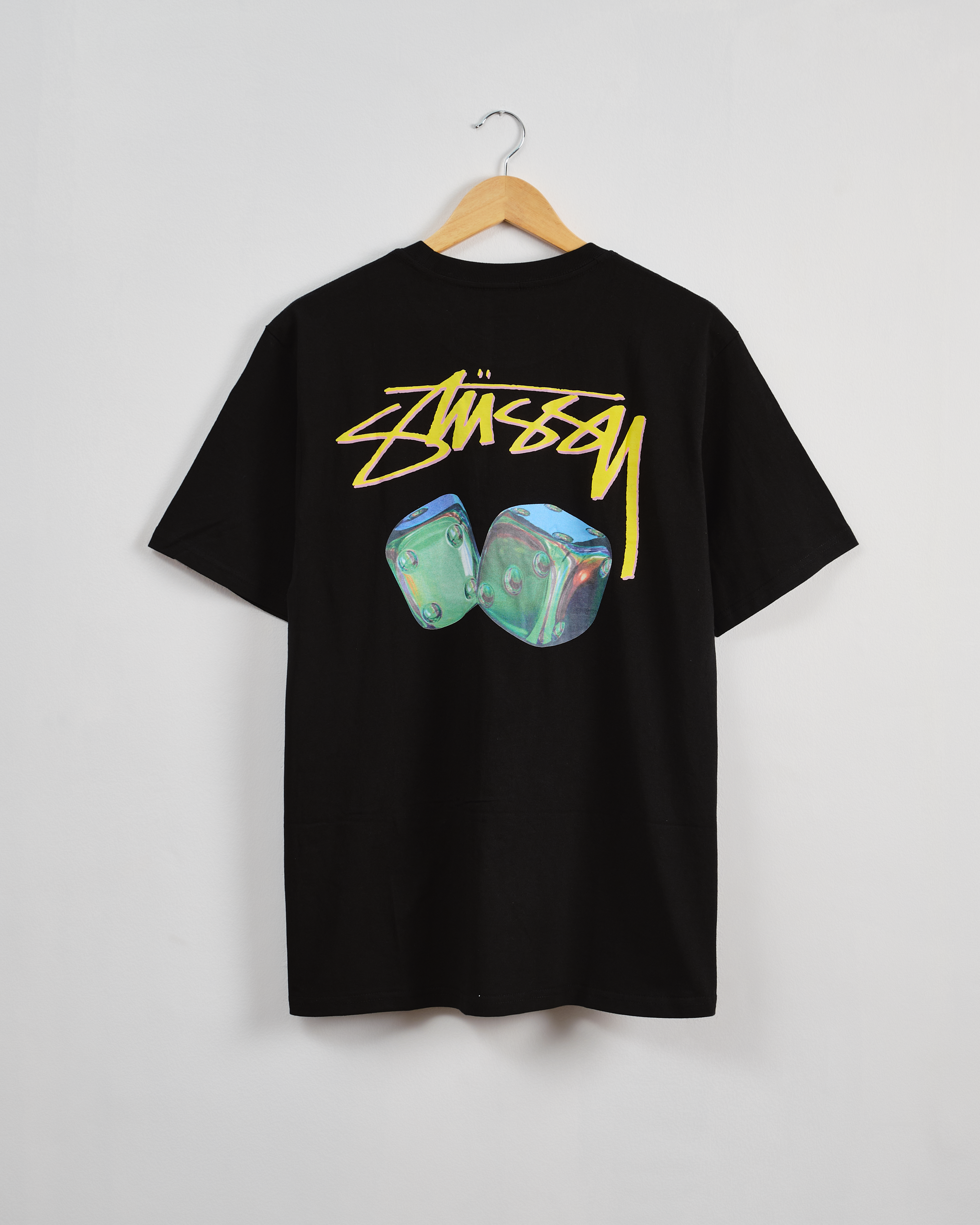 Stussy Iridescent Dice Tee-BLACK