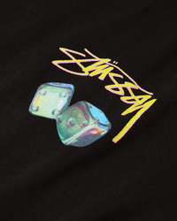 Stussy Iridescent Dice Tee-BLACK