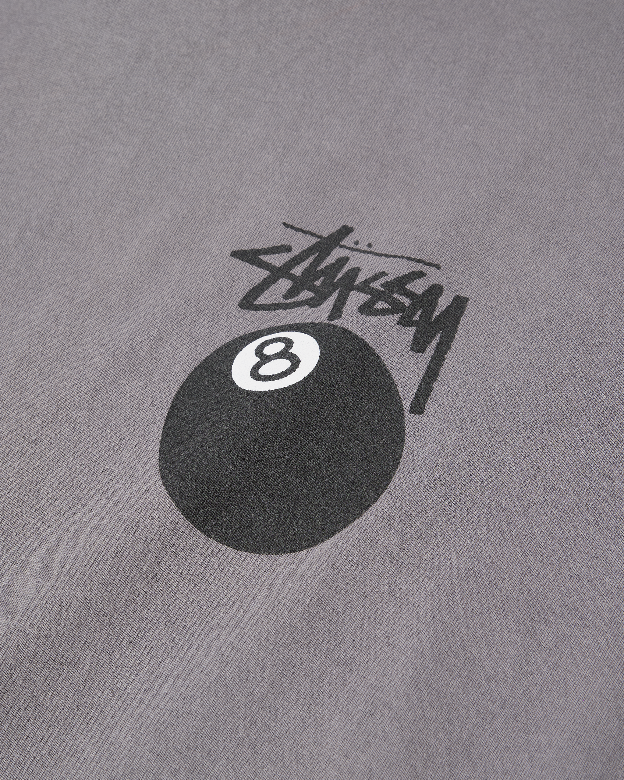 Stussy 8 Ball Pigdyed-GREY