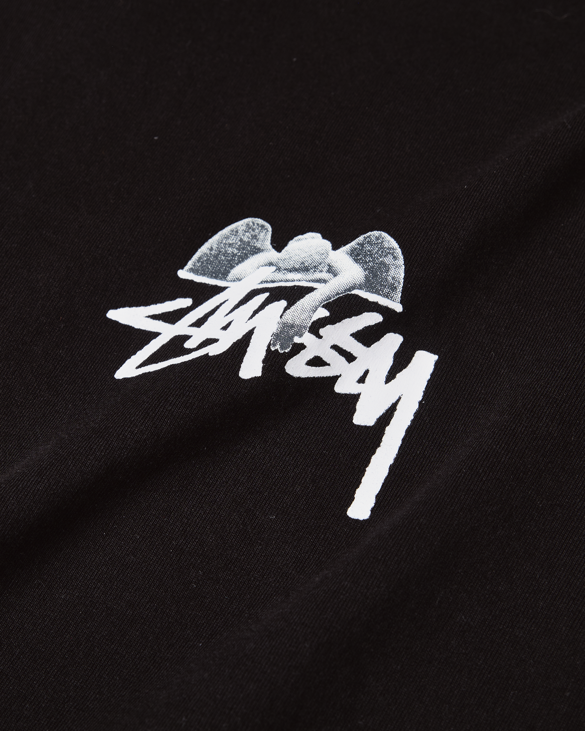 STUSSY ANGEL TEE-BLACK