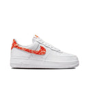 Nike Air Force 1 Low Orange Paisley Women's - WHITE/RUSH ORANGE - WHITE/BLANC/ORANGE INTENSE