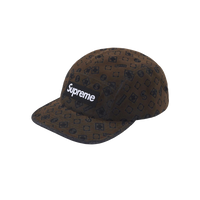 Supreme Flocked Denim Camp Cap - Black