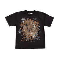 Sp5der x Travis Scott Cactus Jack Airbrush T-shirt - Black