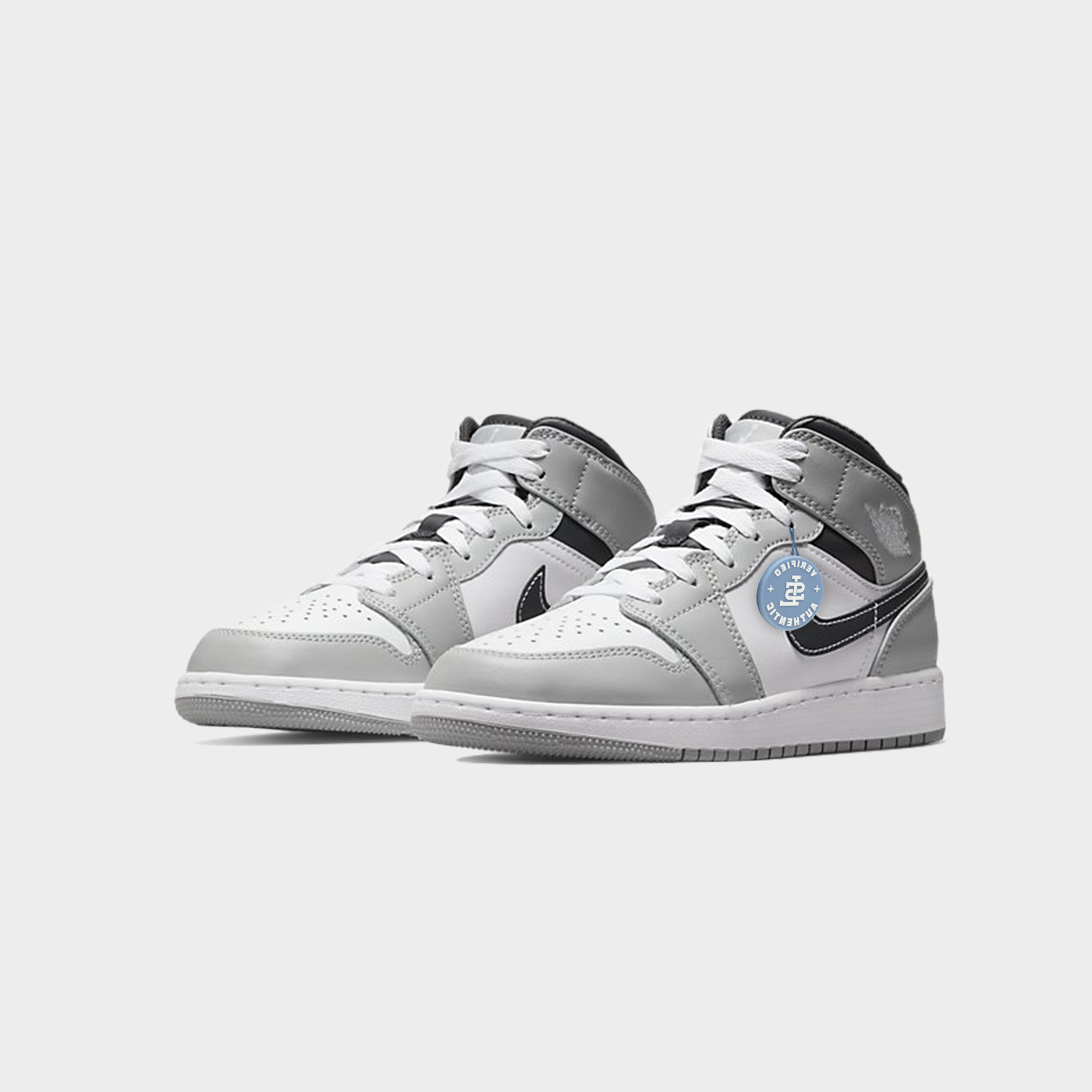 Jordan 1 Mid-Light Smoke Grey (GS)