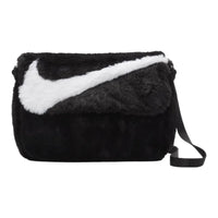 Nike Sportswear Futura 365 Faux Fur Crossbody Bag (1L) - Black/Black/White